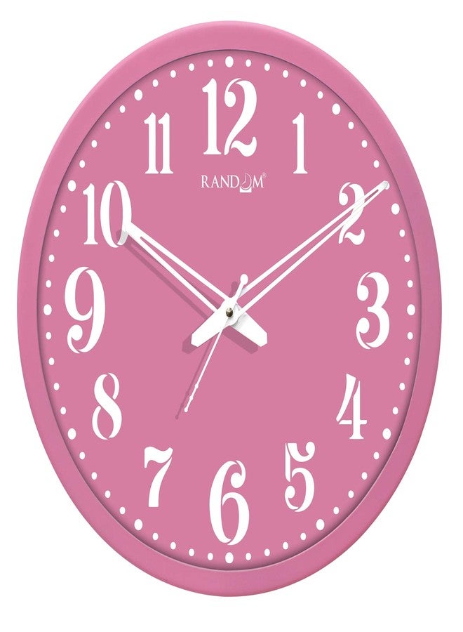 RANDOM 12-inch Plastic & Glass Decorative Wall Clocks for Home,Living Room, Lobby, Kitchen, Plastic Analog Stylish Wall Clock - Image 1